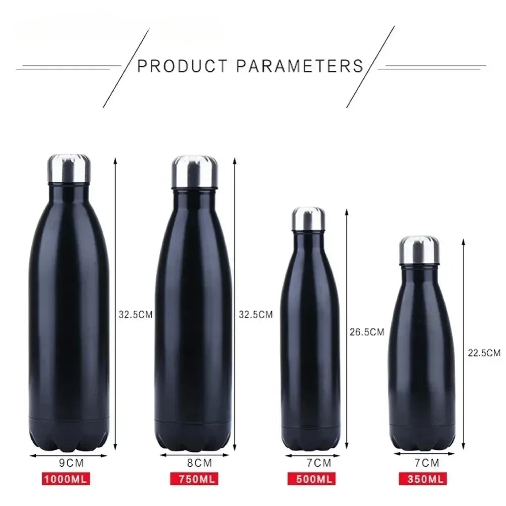 350/500/750/1000 ml Dubbelwandige roestvrijstalen waterfles/thermosfles Houd warm en koud geïsoleerde thermoskan