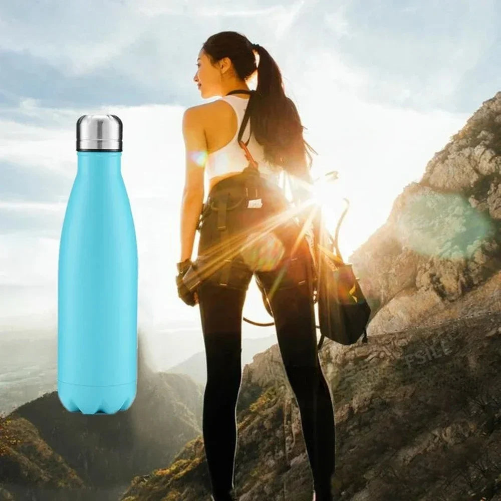 350/500/750/1000 ml Dubbelwandige roestvrijstalen waterfles/thermosfles Houd warm en koud geïsoleerde thermoskan